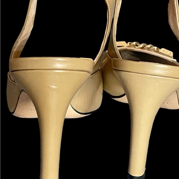 MaxMara sling backs court chain heels Slingback size 7.5(37.5) - Picture 6 of 14